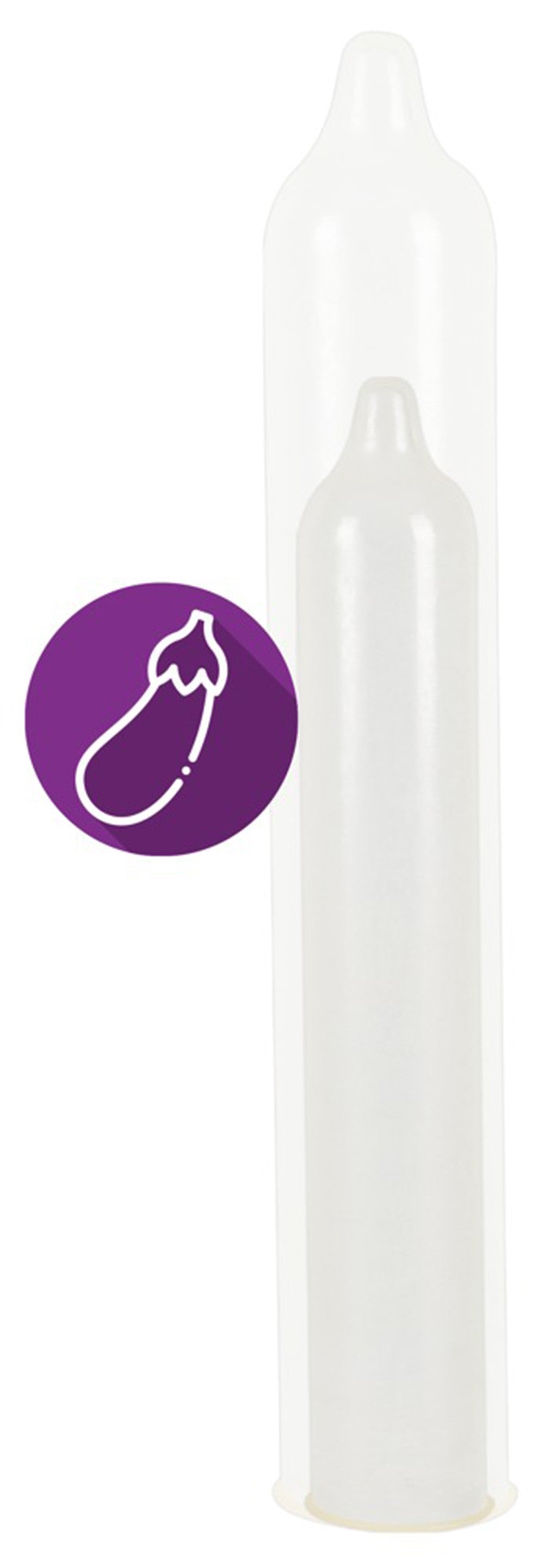 Préservatifs lubrifiés en latex x12 avec réservoir Extra Large 60 mm