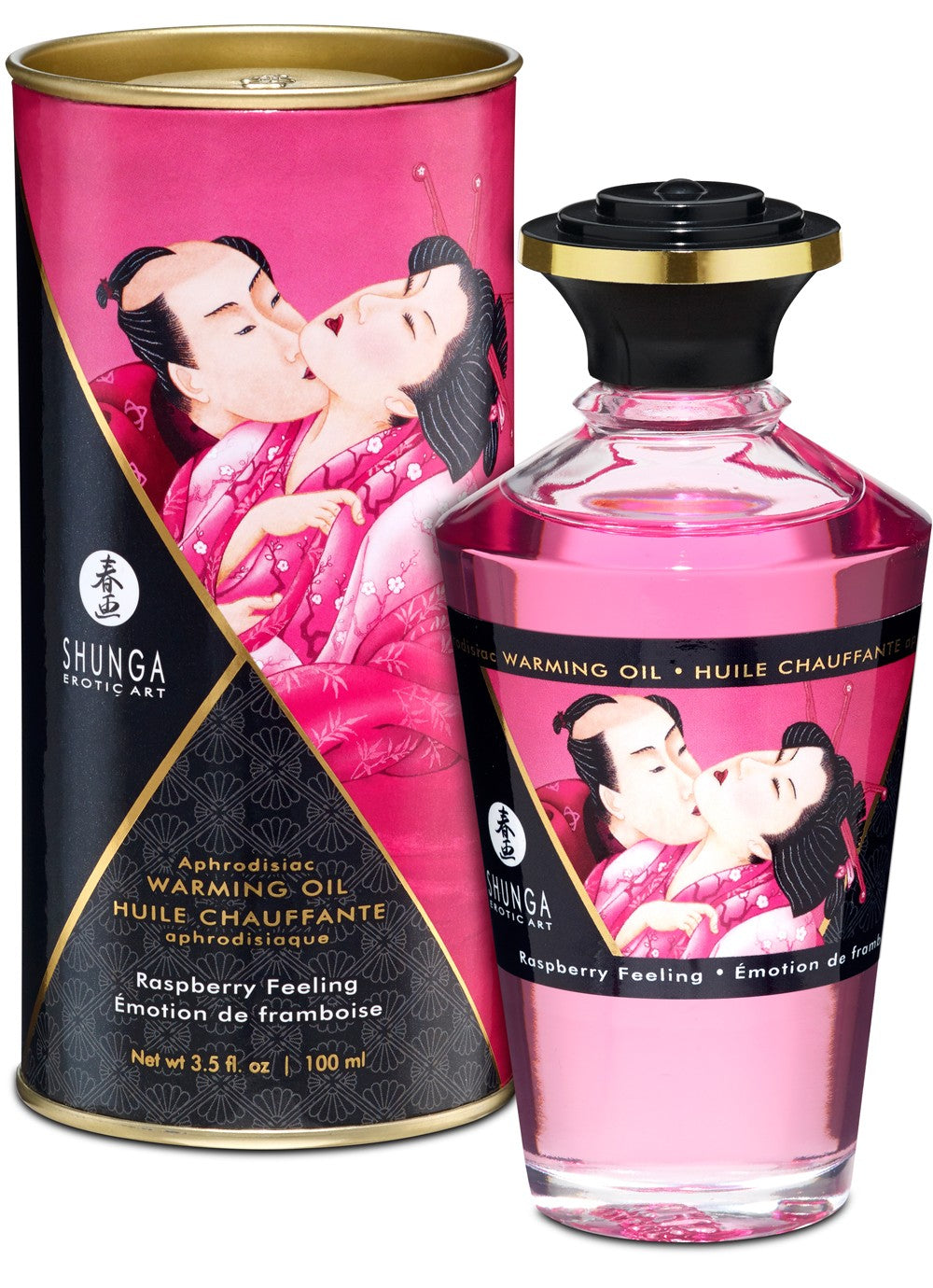 Huile chauffante aphrodisiaque - Framboise 100ml