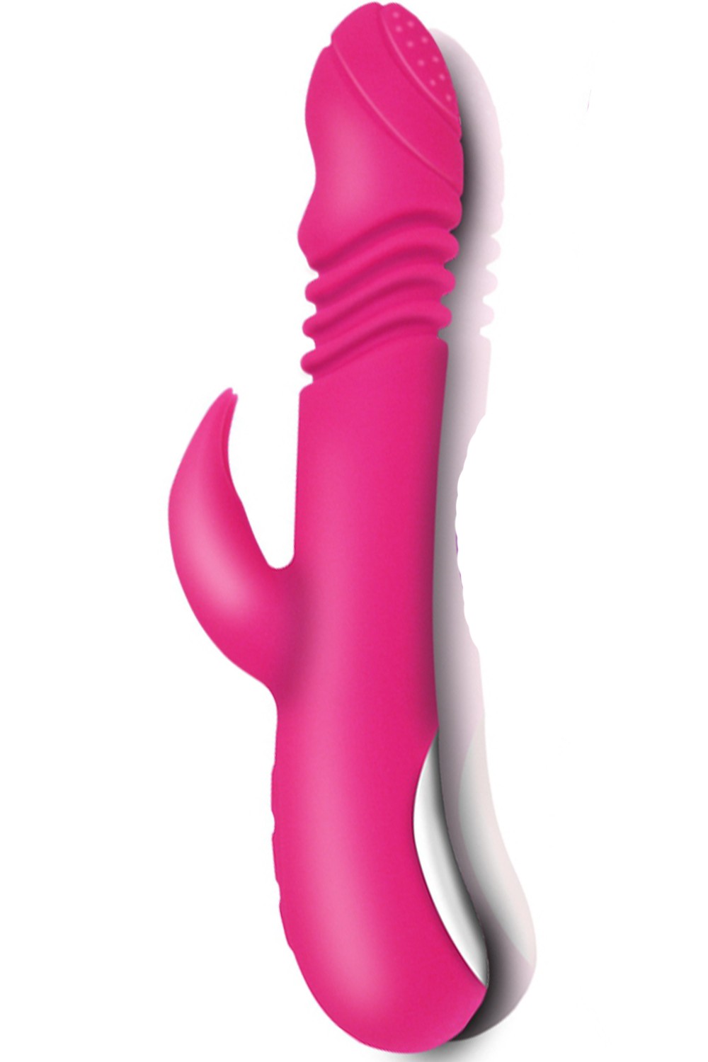 Vibromasseur rabbit va-et-vient chauffant 7 programmes USB