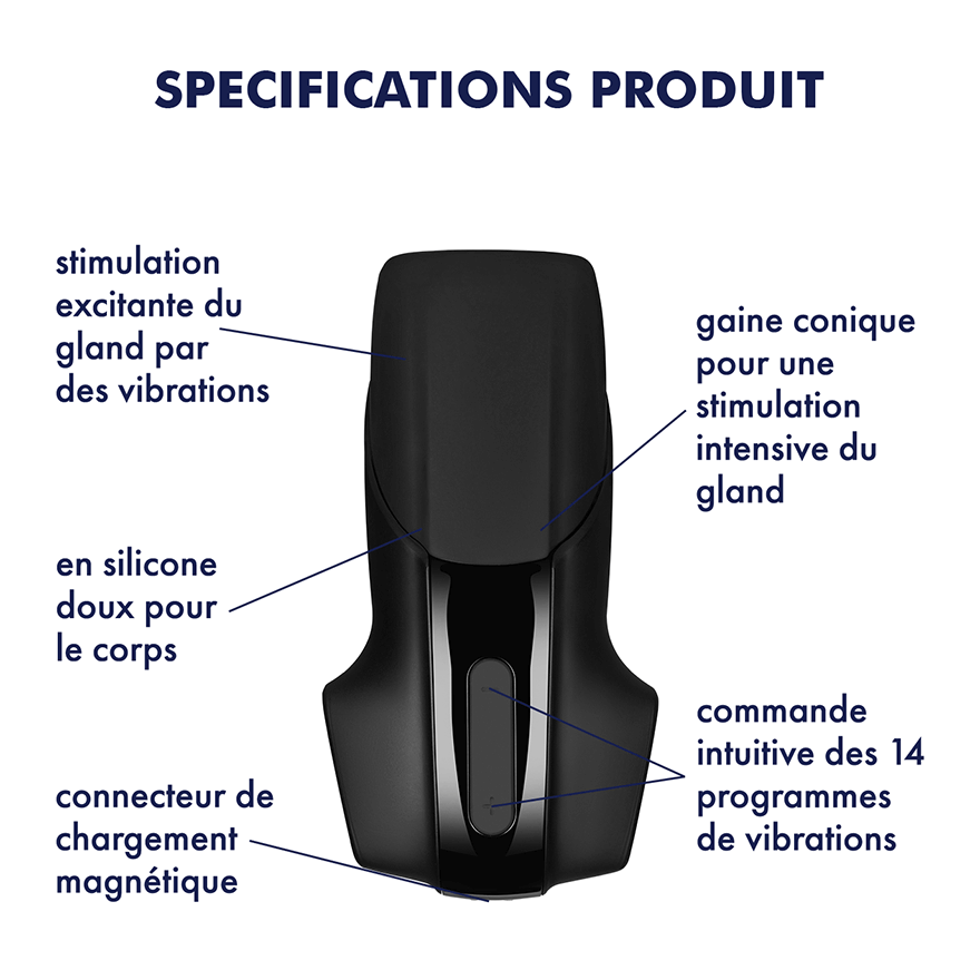 Men Vibration - Noir Masturbateur Satisfyer