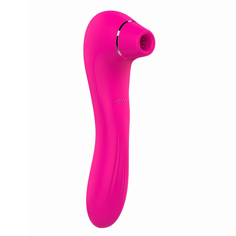 Vibromasseur 10 modes et stimulateur par vibrations à picots sur membrane rose 10 programmes USB
