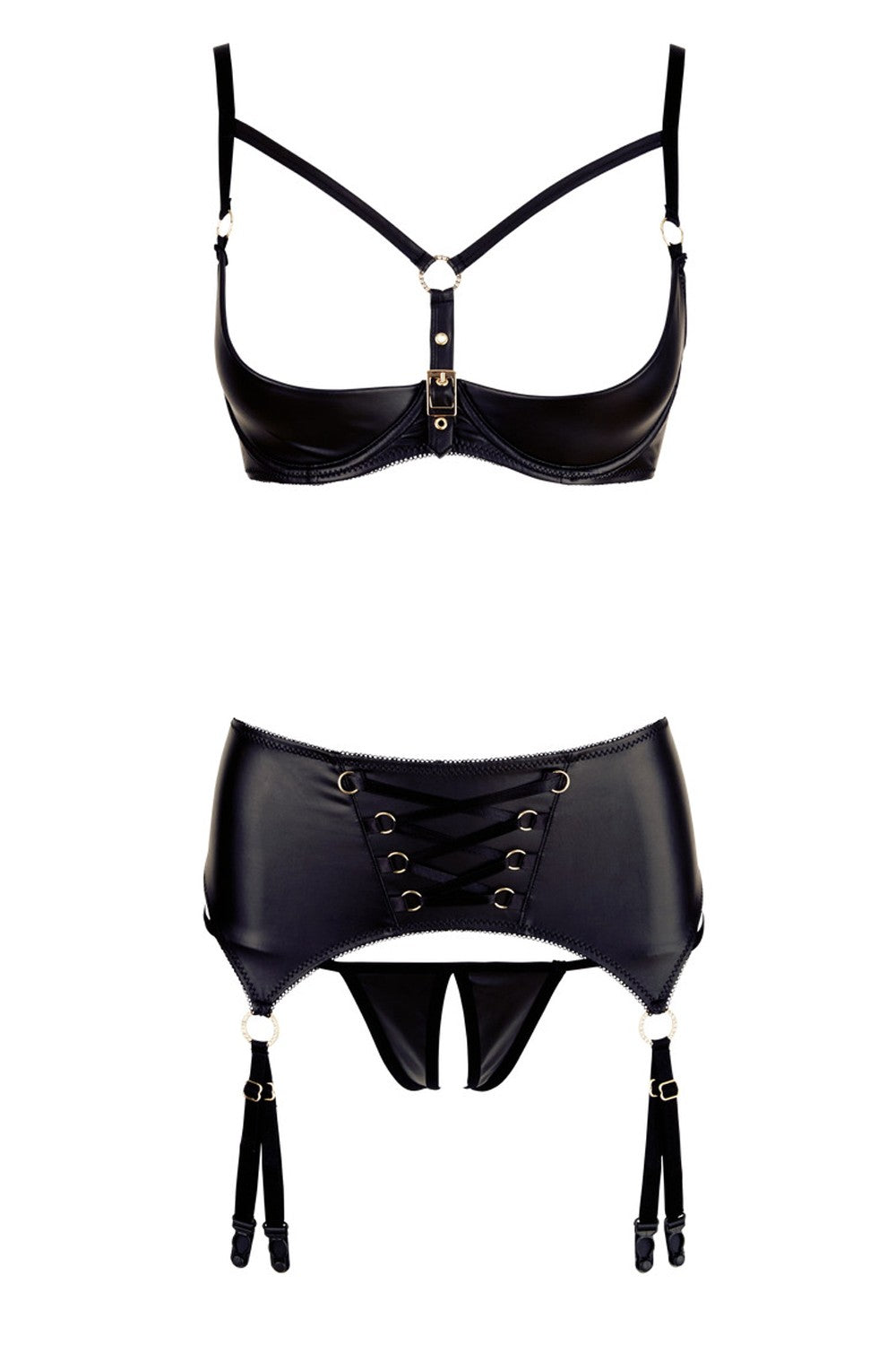 Ensemble noir trois pièces