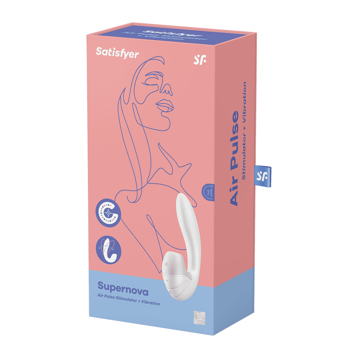 Supernova - Blanc Stimulateur clitoridien et Vibromasseur point G Satisfyer