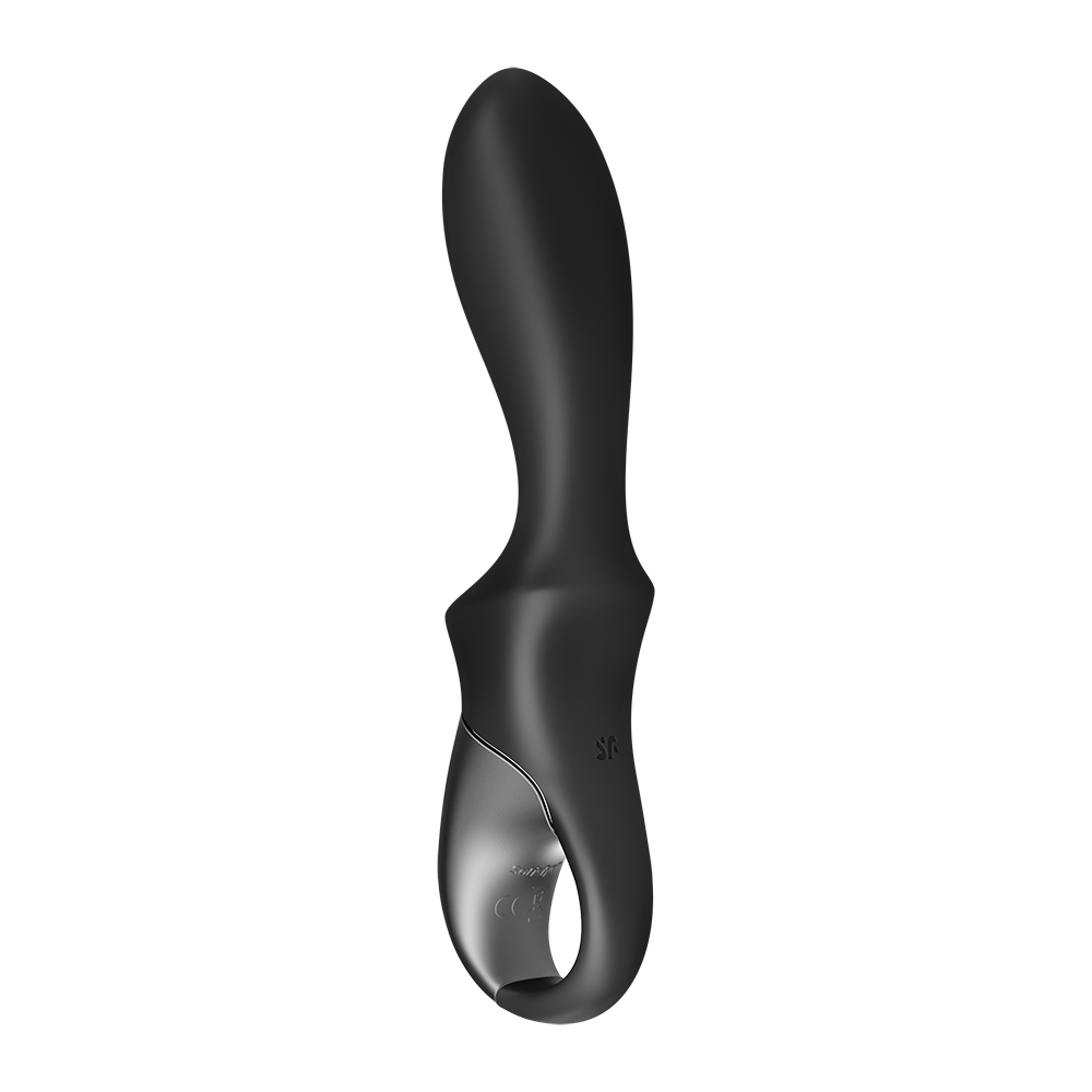 Vibromasseur noir USB, chauffant et connecté Heat Climax Satisfyer
