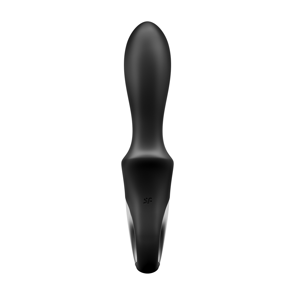Vibromasseur noir USB, chauffant et connecté Heat Climax Satisfyer