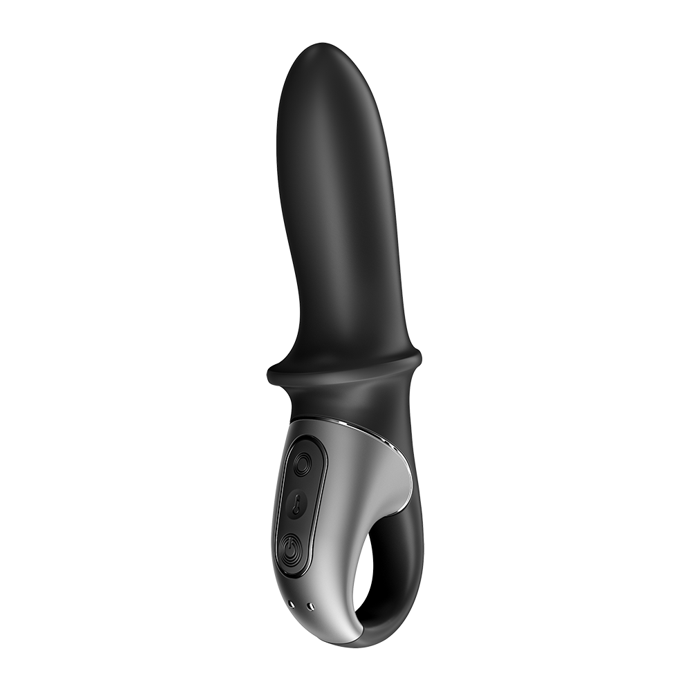 Vibromasseur noir USB, chauffant et connecté Hot Passion Satisfyer