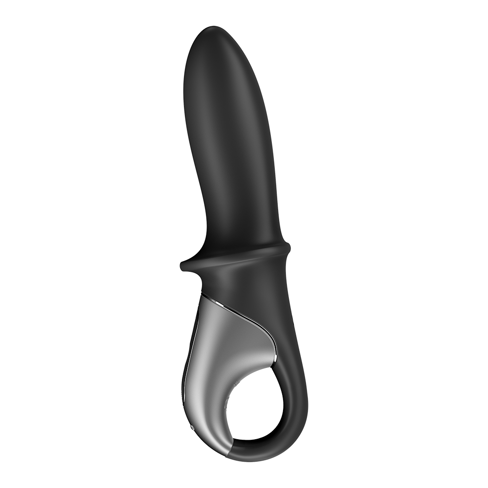 Vibromasseur noir USB, chauffant et connecté Hot Passion Satisfyer