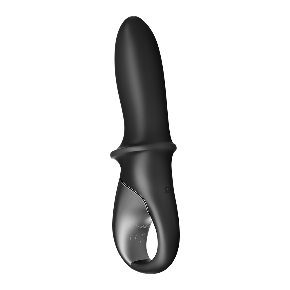 Vibromasseur noir USB, chauffant et connecté Hot Passion Satisfyer