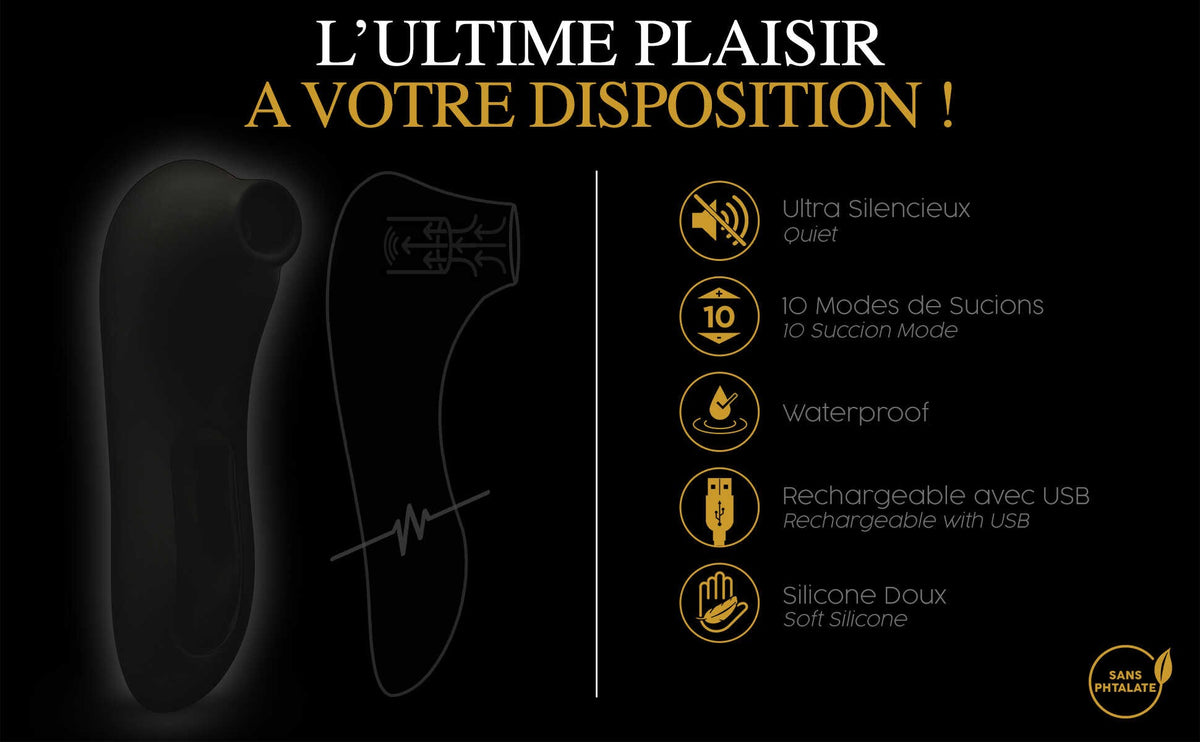 Le Maxi stimulateur clitoridien - Noir