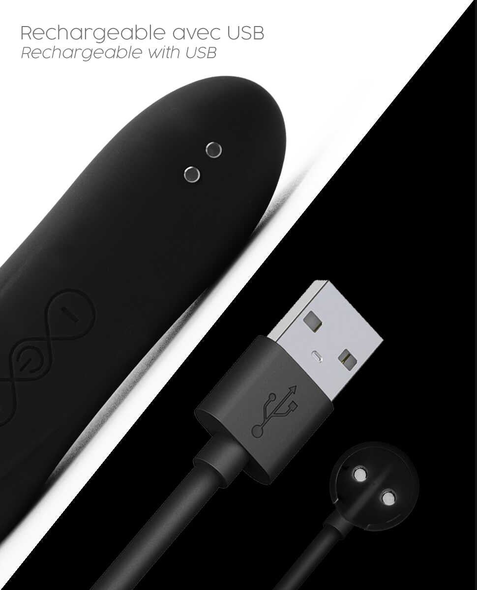 Le Maxi stimulateur clitoridien - Noir