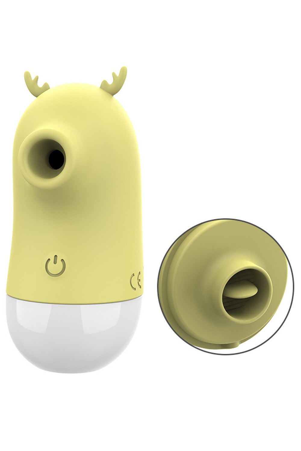 2 en 1 Stimulateur clitoridien par vibrations et par langue USB Cerf