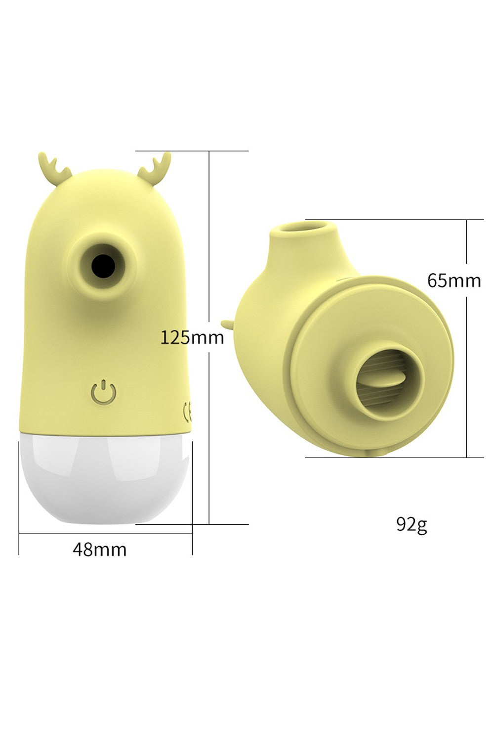 2 en 1 Stimulateur clitoridien par vibrations et par langue USB Cerf