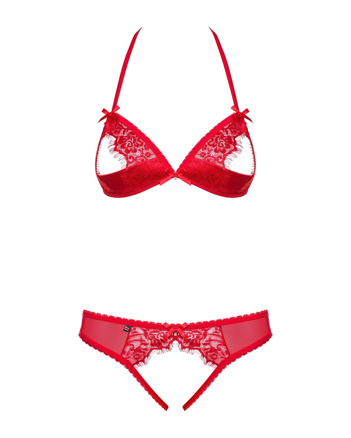 870-SEC-3 Ensemble ouvert 2 pcs - Rouge