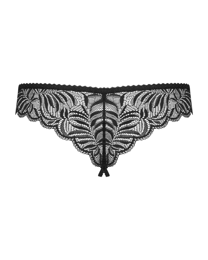 Contica Tanga ouvert - Noir