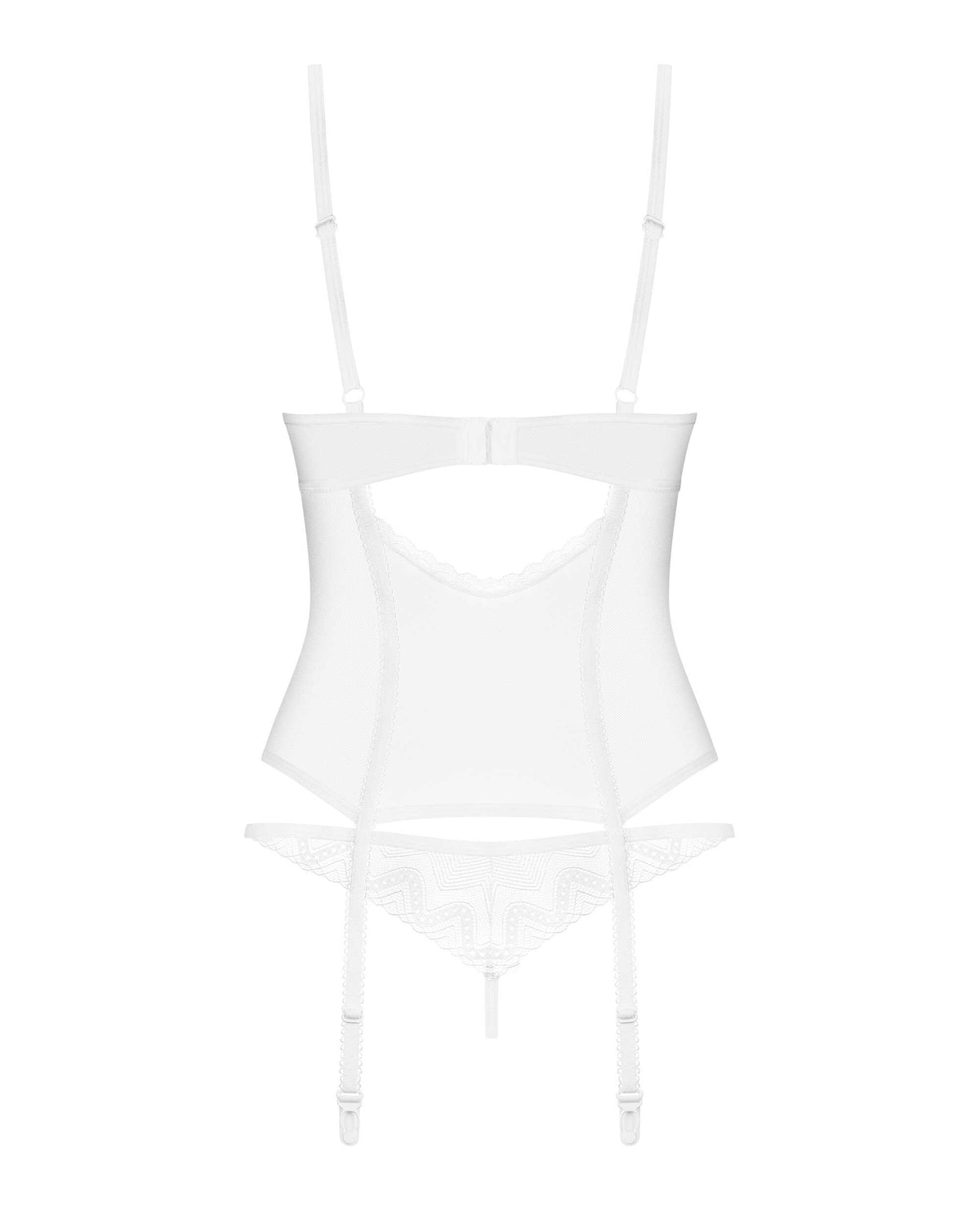 Alissium corset et string - Blancs