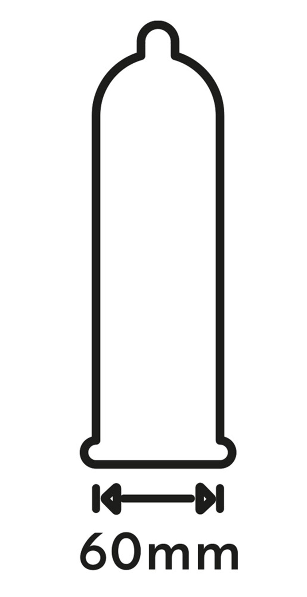Préservatifs lubrifiés en latex x12 avec réservoir Extra Large 60 mm