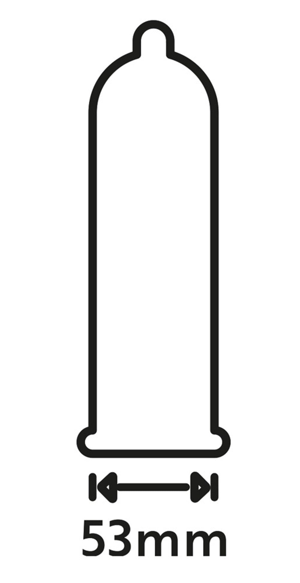 Préservatifs extra lubrifiés, en latex x12 avec réservoir Extra Wet 53 mm