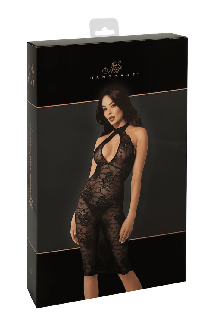 F338 Robe Midi en dentelle Nocturne