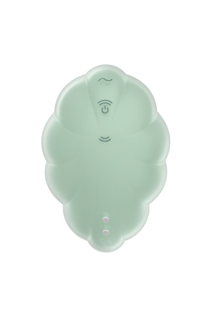 Stimulateur clitoridien par onde de pression sans contact et par vibration USB vert menthe, Cloud Dancer Satisfyer