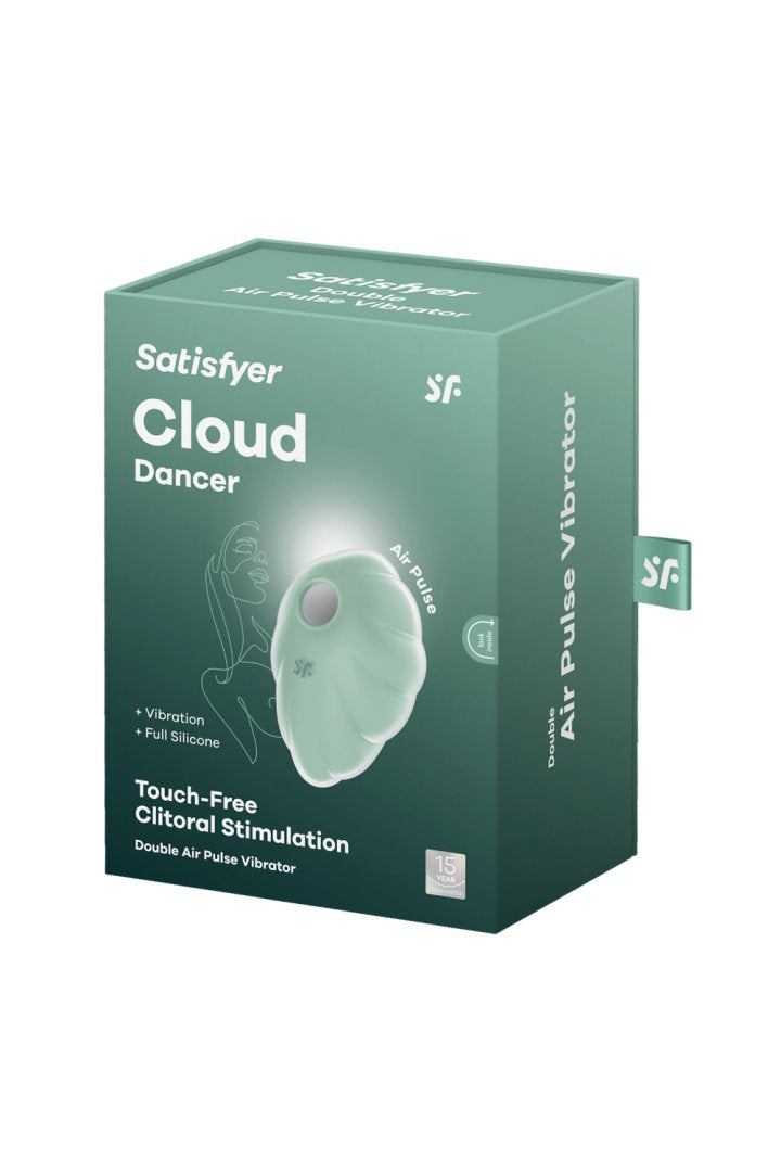 Stimulateur clitoridien par onde de pression sans contact et par vibration USB vert menthe, Cloud Dancer Satisfyer