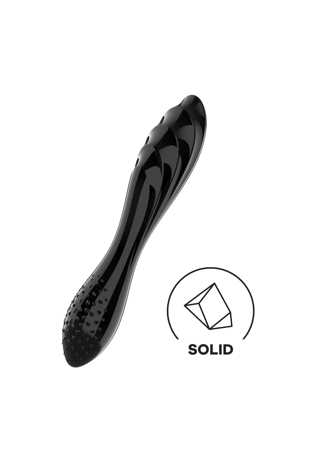 Gode en verre noir haute qualité Dazzling Crystal 1 Satisfyer