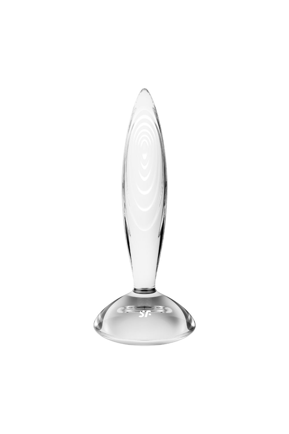 Gode anal en verre borosilicaté massif transparent Sparkling Crystal Satisfyer
