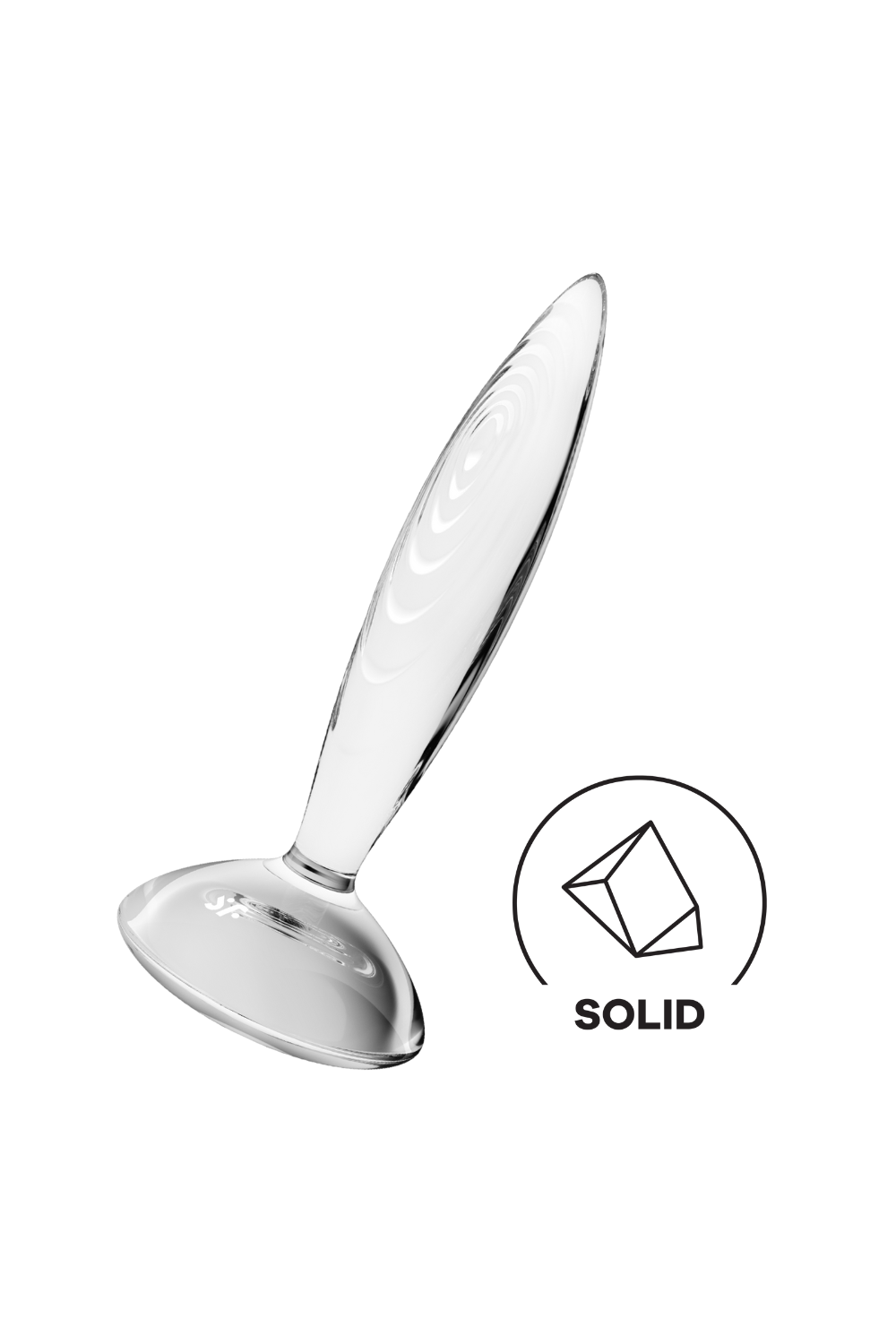 Gode anal en verre borosilicaté massif transparent Sparkling Crystal Satisfyer