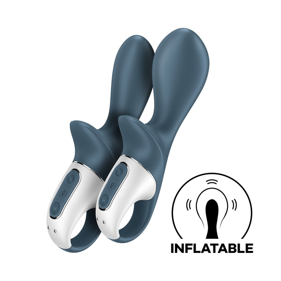 Vibromasseur gonflable anal gris USB Air Pump Booty 2 Satisfyer
