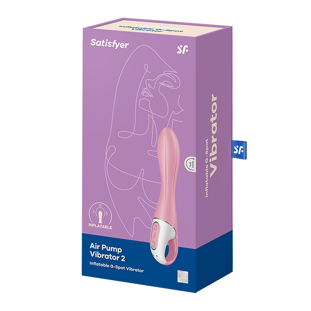 Vibromasseur gonflable G-Spot rose USB Air Pump Vibrator 2 Satisfyer