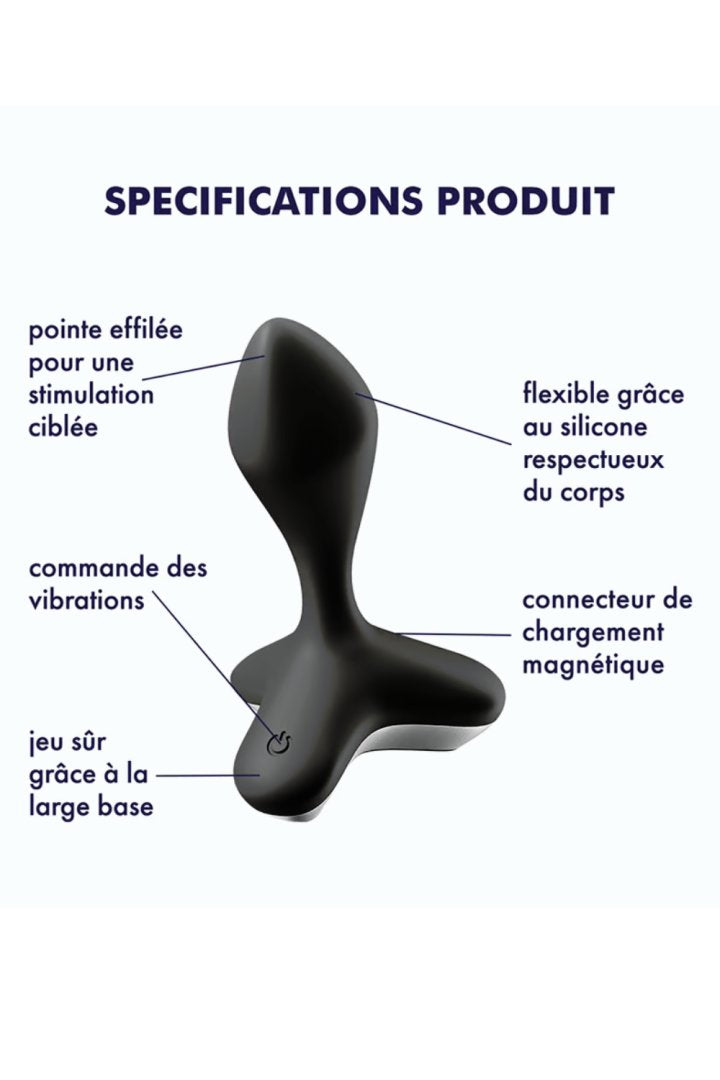 Vibromasseur anal USB noir Game Changer Satisfyer