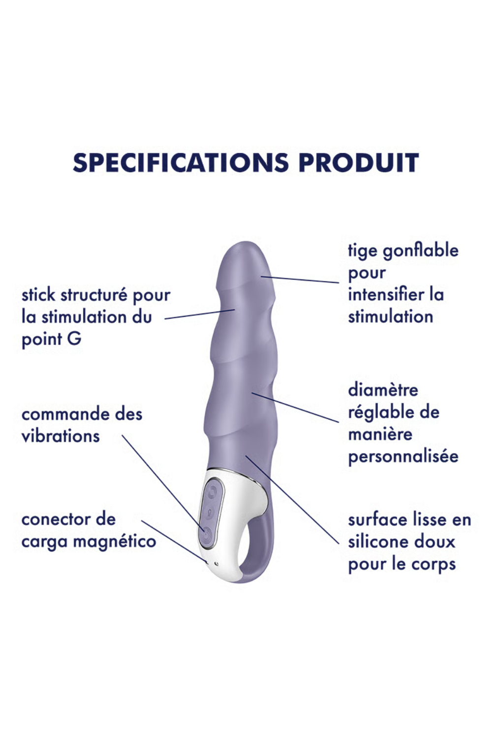 Vibromasseur gonflable Satisfyer Air Pump Vibrator 1