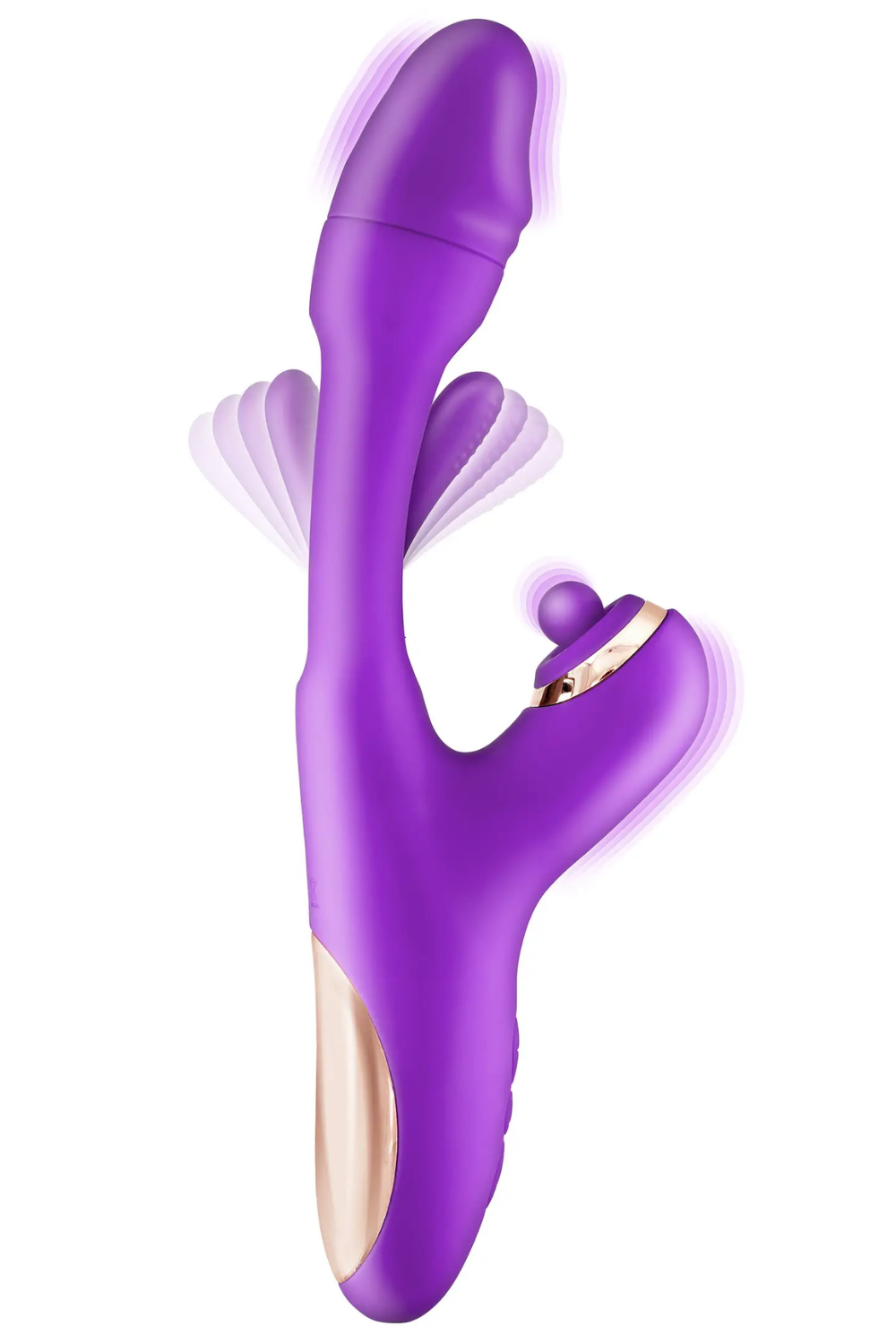 Vibromasseur rabbit 3-en-1 avec tapotements Joyfully
